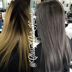 Dark Ash Hair Color, Blonde Asian Hair, Italy Hair, Silver Ombre Hair, Granny Hair, Ash Hair