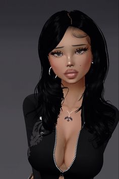 Imvu Face, Imvu Makeup, Imvu Avi, Barbara Mori, Imvu Outfits Ideas Cute, Doll Aesthetic, Vintage Slip Dress, Cool Makeup Looks, Ethereal Makeup