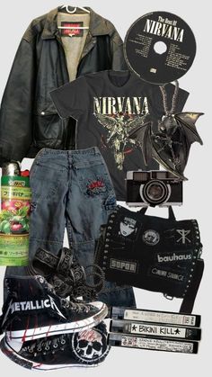 Stile Punk Rock, Grunge Fits, Outfits Retro, Punk Vintage, Sunglasses Style, Punk Outfits, Skincare Routines, Swaggy Outfits, Mode Inspo