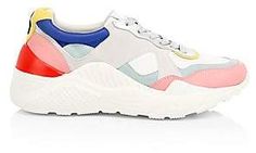 Alice + Olivia Alice + Olivia Women's Claudine Colorblock Leather Sneakers Shoe Trends, Chunky Sneakers, Best Sneakers, Nike Huarache, Travel Outfit, Alice Olivia, Leather Sneakers, Trending Shoes, Womens Sneakers