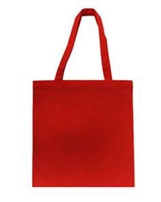 Non-Woven Tote - RED - OS | Liberty Bags Non-Woven Tote Bag in Red | Canvas Red Eco-friendly Canvas Shopping Bag, Eco-friendly Fabric Rectangular Bags, Eco-friendly Red Reusable Bag, Eco-friendly Rectangular Fabric Bag, Red Reusable Shopping Bag, Recyclable Square Shopping Bag, Red Rectangular Bag With Reinforced Handles, Plain Tote Bag, Plain Tote