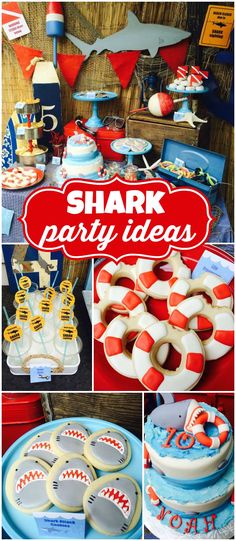 shark party ideas and desserts