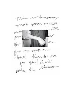 a handwritten note with an image of a man's arm in black ink