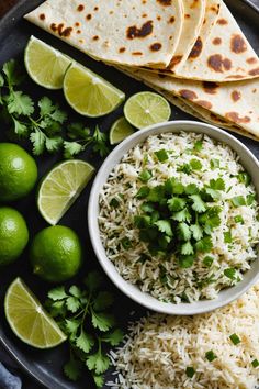 A photo of a  Cilantro Lime Rice which is a type of Sides for Quesadillas Healthy Side Dishes For Quesadillas, Side For Quesadillas, What To Serve With Quesadillas, Different Types Of Quesadillas, Casadia Recipe Quesadillas