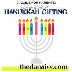 8 Crazy Nights of Hanukkah Gifting: A Guide for Parents - thedanaivy.com - Real Mom Life 8 Crazy Nights, Crazy Night, Real Mom, School Lunch Box, Special Clothes, Unique Kids, Happy Hanukkah