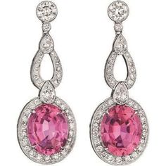 Tourmaline And Diamond Dangle Earring Solid White Gold 14K 18 Ct Gemstone Earring Pink Earring, Champagne Taste, Easy Diy Jewelry, Tourmaline Jewelry, Diamond Dangle Earrings, Pink Jewelry, Pear Shaped Diamond, Pink Tourmaline, Bling Bling