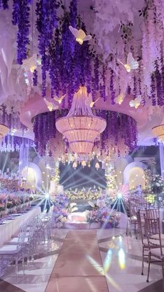 Purple Butterfly Venue Quince, Purple Enchanted Forest Debut Theme, Prom Venue Aesthetic, Butterfly Themed Sweet 16 Party, Fairytale Quince Theme, Fairytale Quinceanera Theme Purple, Butterfly Theme Debut, Spring Sweet 16 Themes, Quince Fairytale Theme