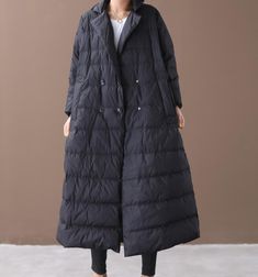 This down coat make with 90% duck down ,very warm in the winter .also could be custom made for any size. This is a winter down jacket fill with down.we design it with a very thick and warm style.this down jacket could keep you very warm in the cold winter.the side pockets is very useful.a unique design women winter coat. Material: 90% duck down ,polyester Style: Casual Package Contents: 1 x down coat S:Length:112cm chest:102cm shoulder:39 cm sleeve:60cm M:Length:112cm chest:108cm shoulder:40 cm Winter Puffer, Long Winter, Duck Down, Winter Coats Women, Down Coat, Jacket Women, Linen Dresses, Winter Coat, Down Jacket