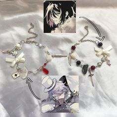 Bungou stray dogs bsd Jjk Jewelry, Alexis Core, Fyodor Nikolai, Bungou Stray Dogs Chuya, Themed Bracelets, Kandi Ideas, Things I Need To Buy, Anime Jewelry, Kandi Bracelets