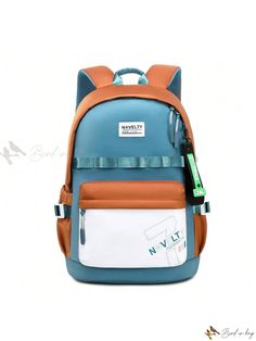 Bird in Bag - Waterproof Casual Laptop Bag for Outdoor and School Use White Waterproof School Bag, Waterproof Softback School Bag, Waterproof Standard Backpack For Students, Functional Student Bags With Water Bottle Pocket, Waterproof Nylon Bags For Students, Waterproof Nylon Softback Bag, Waterproof Bag For Outdoor Activities And Back To School, Waterproof Nylon Student Bag, Waterproof Nylon Bag For Back To School