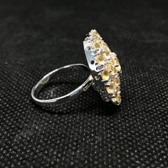 Welcome to Elegant Art Jewelry!  Material: 925 Sterling Silver Stone: Citrine Stone Size: 3mm×3mm Side Stone: Zirconia Gemstone Cut: Round Cut Plating: Platinum Plating Personalization: 9K/14K/24K/GOLD/SILVER/PLATINUM/ROSE-GOLD/WHITE GOLD. (Contact me)  Citrine Ring, Citrine Cuff Ring, 14k White Gold Ring, Oval Shape Ring, Citrine Ring, Citrine Engagement, Open Design Ring, Citrine Oval, Citrine Natural, Yellow Citrine, Yelloew Gemstone Ring, Gemstone Ring, Engagement Ring, Wedding Ring, Stateme White Gold Topaz Promise Ring Hallmarked, White Gold Hallmarked Topaz Promise Ring, Formal Citrine Ring With Diamond Cut, Sterling Silver Cluster Ring With Polished Finish For Wedding, Silver Topaz Diamond Cut Rings, Hallmarked Topaz Ring For Wedding, White Gold Topaz Rings For Formal Occasions, Diamond Cut Citrine Ring, Open Sapphire Ring With Polished Finish For Wedding