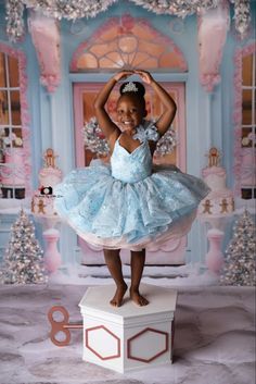 Ballerina Christmas Photoshoot, Pink Christmas Photoshoot, The Nutcracker Photoshoot, Ballet Christmas Photography, Kids Ballet Photoshoot, Nutcracker Ballet Photography, Box Photoshoot, Christmas Photo Session