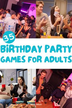 birthday party games for adults