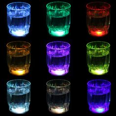 PRICES MAY VARY. 24 PCS LIGHT UP CUPS: There are 24 small glow cups in a box, and the number is enough for a party. What's more, it can be reused, saving you time and money. EASY TO USE: The party shot glasses are controlled by an on/off button on the bottom. You just need to pull out the small card at the bottom of the led cup and push the switch. LONG LASTING: The shots cups run on three button size batteries apiece, which are all included and can provide up at least 3-day continuous use. SAFE Bar Night Club, Glow Shots, Bar Night, Party Shots, Party Favors For Adults, Shot Cups, Drinking Wine, Party Bar, Party Bars