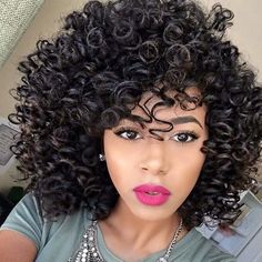 UNice Black Curly Bob Short Human Hair Wig with Beautiful Curls, Can Frame Your Face and Complete Your Look Very Well Hairstyles Permed Hair, Hairstyles For Permed Hair, Curly Perm, Perm Rod Set, Permed Hair, Tgif Friday, Fresh Makeup, Spiral Curls