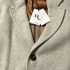 100% Cashmere, Made In Italy, Oozes Quality. Italian Outerwear Size 52, Fits Xxl. New With Tags / Sold Out Online. Purchased Online From Nomanwalksalone. Wish This Fit Me, Photos Do Not Do Justice To How Soft This Thing Is. I Bought Final Sale Thinking This Was Equal To Us Suit Size 42, But It Is Bigger - 24” Pit To Pit. 45” Total Length. Luxury Winter Outerwear With Hidden Button Closure, Designer Notch Lapel Sport Coat For Winter, Designer Wool Sport Coat For Winter, Designer Long Coat For Fall, Designer Long Coat With Hidden Button Closure, Designer Winter Sport Coat With Lapel Collar, Elegant Winter Outerwear For Everyday, Elegant Everyday Winter Outerwear, Luxury Long Sport Coat For Fall