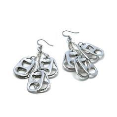 alt="soda pop tab jewelry - cascade earrings escama studio White Trash Bash Outfit Women, Trailer Trash Party Outfits Women, Pop Tab Jewelry, White Trash Party Outfits Women, White Trashy Outfit Party, White Trash Party Outfits, White Trash Costume, Tab Jewelry, Alt Earrings