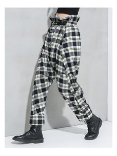 Sku CY-!54157 Material <50%Cotton Style Loose , Empire , Harem pants Feature Plaid , Split-joint Occasion Going out , Stylish Selection Seasons Spring Type Pants Color BLACK RED,BLACK WHITE Size FREE SIZE Size Chart: Please consult the size chart we provide for this item's measurements to help you decide which size to buy. Please note: There may be 1-3cm differ due to manual measurement. INCH Waist Hips Leg Opening Length FREE SIZE 25.98-38.58 51.18 13.39 38.98 Black Harem Pants, Pants Color, Cotton Style, Free Size, Black Red, Harem Pants, Black Color, Going Out, Size Chart