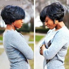 Black Curly Wig, Short Black Hair, Makeup Tip, Cute Short Haircuts, Sassy Hair, Penteado Cabelo Curto, African American Hairstyles