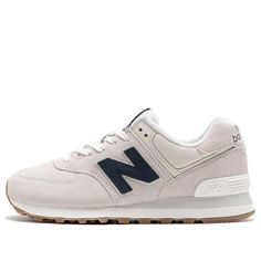 New Balance 574 'Grey White Navy' U574NGB-D New Balance 574 Navy, New Balance 574 Shoes, Navy New Balance, New Balance 574 Grey, New Balances, New Balance 574, Girly Shoes, Navy Shoes, Grey And White