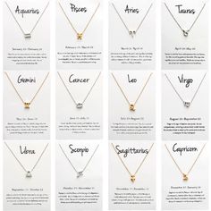 please select the sign you want from one of the options given Zodiac signs can be a fun way to represent who we are and when we were born.  They also can make a cute statement when worn!  Show off your zodiac sign with pride wearing this cute Necklace. Great for gift for all occasions. Perfect for a stocking stuffers. Each necklace comes on a cute card stating what zodiac sign is, what the zodiac sign means, and the dates for the Zodiac sign.  This necklace is perfect for people of all ages both Spiritual Zodiac Sign Charm Necklace Gift, Zodiac Signs Meaning, Pride Wear, Cute Card, Christmas Hanukkah, Kwanzaa, Valentines Necklace, Cute Necklace, Cute Cards