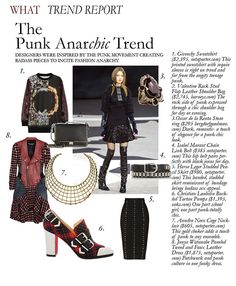 Fashion Articles Magazine, Trend Report Layout, Fashion Sketchbook Inspiration, Fashion Trend Report, Punk Chic, Magazine Ideas, Fashion Designer Studio