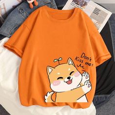 LOVEMI Blazers Orange / S Pure Cotton Loose Spring And Summer Tide New Students Cute Meow, White Trench Coat, Cat Summer, Summer T Shirts, Sunny Weather, Japanese Cartoon, Padded Coat, Fall Coat, New Students