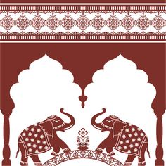 Closet Design Plans, Cardboard Crafts Kids, Book Cover Template, Stencil Printing, Floral Border Design, Indian Elephant, Indian Folk Art