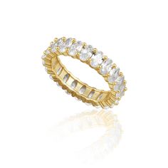 Oval Eternity Band Oval Eternity Band, Sterling Silver Stackable Rings, Stackable Rings Silver, Hypoallergenic Jewelry, Stackable Ring, Simple Elegant, Eternity Band, Gold Filled Jewelry, Cz Stone