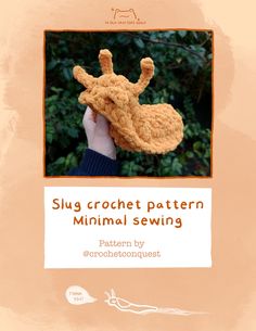 a crochet pattern for a baby giraffe is featured in the book slu crochet pattern minimal sewing