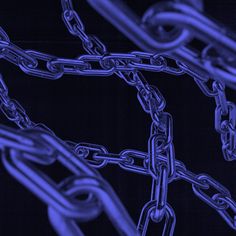 the blue chains are connected to each other