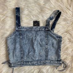 Kroix Denim Top New With Tag Size:Large ( No Stretch) Laced Design On Both Sides Pet/Smoke Free Lean Home Please Feel Free To Ask Me Questions Ask Me Questions, Denim Clothing, Fantasy Dress, Denim Outfit, Denim Top, Both Sides, Ask Me, Color Blue, Womens Tops