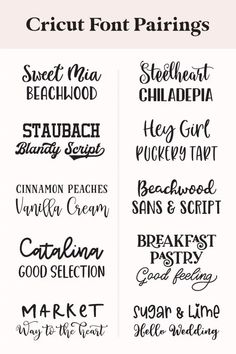 some type of font that can be used to create different types of handwritten lettering