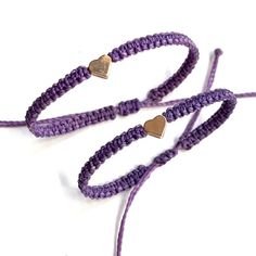 These lovely heart bracelets are perfect for any occasion. Choose from the options the Mommy and Me bracelet set, the adult's bracelet or the kid's bracelet. The kid's bracelet closes to 4.5" and the adult's bracelet closes to 5.5". Both bracelets are adjustable. Adjustable Hypoallergenic Heart Bracelets, Cute Adjustable Heart Bracelet With Heart Charm, Adjustable Purple Friendship Bracelets With Heart Beads, Hypoallergenic Heart Bracelet For Birthday, Cute Adjustable Heart Friendship Bracelets, Cute Adjustable Heart Bracelet With Charm, Cute Adjustable Heart Charm Bracelet, Adjustable Bracelets For Mother's Day, Adjustable Hypoallergenic Heart Beaded Bracelets