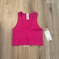 $44 Athleta Aurora Seamless Crop Rib Tank Size Large Accepting Reasonable Offers Training Tops With Built-in Bra In Seamless Fabric, Seamless Stretch V-neck Activewear, Stretch V-neck Crop Top For Workout, Sporty V-neck Crop Top For Sports, Spring V-neck Activewear For Yoga, Sleeveless Seamless Athleisure Crop Top, Seamless Racerback Sports Top, Seamless V-neck Sports Bra In Athleisure Style, Seamless V-neck Athleisure Activewear