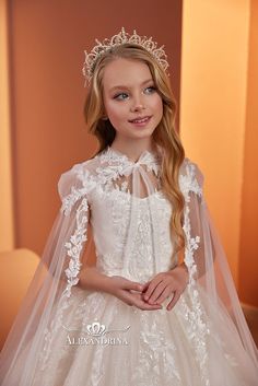 124 | alexandrina Long Layered Skirt, Comunion Dress, Girls First Communion Dresses, Girls Communion Dresses, Holy Communion Dresses, Tulle Flower Girl Dress, First Communion Dress, Dress For Wedding, Tulle Flower Girl