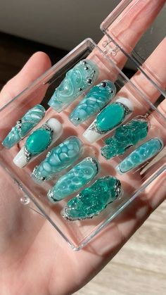 Sinking Ship, Beachy Nails, Designs For Short Nails, Punk Nails, Cute Simple Nails, Summery Nails, Pretty Gel Nails, Really Cute Nails, Gem Nails