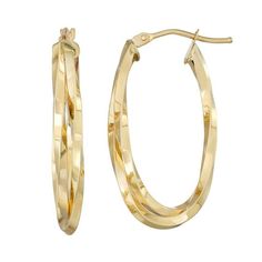 Update your jewelry collection with these nested oval hoop earrings from Forever 14K. Update your jewelry collection with these nested oval hoop earrings from Forever 14K. EARRING DETAILS Dimensions: 31.33mm long x 16.2mm wide Backings: click-it Metal: 14k gold Finish: polished Nickel free Packaging: boxed Size: One Size. Gender: female. Age Group: adult. Oval 14k Gold Hoop Earrings For Anniversary, 14k Gold Oval Hoop Earrings Tarnish Resistant, Fine Jewelry Oval Hoop Earrings With Polished Finish, Oval 14k Gold Hypoallergenic Hoop Earrings, Oval Polished Hoop Earrings Fine Jewelry, Oval Hoop Earrings With Polished Finish, Oval Gold Plated Hoop Earrings With Polished Finish, Oval Yellow Gold Plated Hoop Earrings, Nickel-free Gold Plated Yellow Gold Hoop Earrings