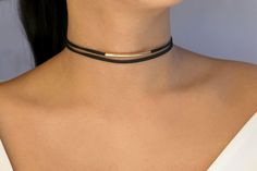 adjustable choker: - shortest: 33.0 cm - longest: 40.0 cm Gold Minimalist Choker With Adjustable Length, Minimalist Gold Choker With Adjustable Length, Minimalist Adjustable Choker, Minimalist Adjustable Choker For Party, Adjustable Minimalist Choker For Party, Suede Choker Necklace, Choker Necklace Black, Choker Necklace Gold, Choker Black