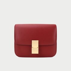 Classic Flap Bag | Goldbar Classic Tan Bags With Dust Bag, Classic Tan Bags With Dust Bag Included, Elegant Tan Box Bag With Dust Bag Included, Classic Red Satchel Box Bag, Classic Formal Flap Bag, Classic Envelope Bag For Office, Classic Red Box Bag For Daily Use, Classic Red Rectangular Bag, Classic Red Box Shoulder Bag