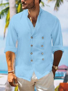 Homme Chemise Chemise Lin Chemisette Chemise d'été Tenues de plage Chemise boutonnée Noir Blanche Rose Claire Bleu manche longue Floral Revers Printemps & Automne Casual du quotidien Vêtement Tenue de 2024 ? $23.99 Black White Pink, Beach Wears, Beach Shirts, Floral Shirt, Spring And Fall, Casual Fall, Black Long Sleeve, Summer Shirts, Shirt Online