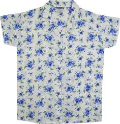 This floral shirt is a must-have for the hot and humid summers.  With a light, soft cotton fabric, this ensures a light-weight look and feel, which is perfect for the day. #tlb #vacationclothing #beachwrap #Floral #Printed #SummerShirt #FloralCottonShirt #Cottonshirt #BeachShirt White Cotton Camp Shirt With Floral Print, Summer Floral Print Blouse For Loungewear, Floral Print Summer Blouse For Loungewear, Summer Floral Print Top With Camp Collar, Printed Summer Loungewear Shirt, Summer Cotton Blouse For Daywear, Summer Printed Tops For Daywear, Short Sleeve Blouse With Floral Print For Loungewear, Summer Camp Shirt With Floral Print