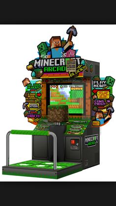 an old school arcade machine with many games on it