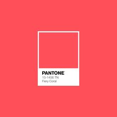 pantone's color is red and white, with the word pantone on it