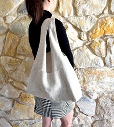 "Reversible Hobo Bag / Natural Linen for Outside Layer and Inside Layer. Dimension; 15.25\" Length x 5.5\" Width x 13.5\" Height (at center). Shoulder Strap Height: 10.5\" at center. Because Bags are 100% natural linen and handmade, size would vary slightly. Pls note that the color of the fabric may slightly vary from screens. Care: Machine wash in a net or Hand wash and Air dry." Eco-friendly Everyday Hobo Bag, Casual Reversible Hobo Bag For Travel, On-the-go Beige Hobo Bag, Versatile Reversible Hobo Tote Bag, Casual Reversible Beige Bag, Versatile Reversible Hobo Bag For Everyday Use, Versatile Reversible Tote Shoulder Bag, Casual Reversible Hobo Bag For Everyday Use, Beige Reversible Tote Bag