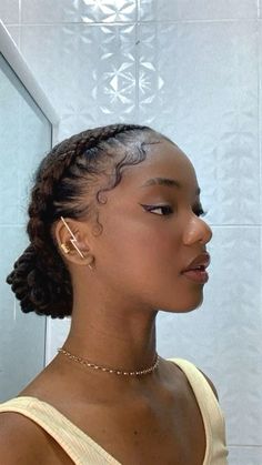 Braid Hairstyles For Black Women Natural Hair, Hairstyles On Afro Hair, Braid Ideas Natural Hair, Styling Black Hair Natural Hairstyles, Natural Hair Simple Styles, Easy Braids For Natural Hair, Prom Hairstyles For 4c Hair, Natural Hairstyles For Black Women Protective Short, Go To Natural Hairstyles