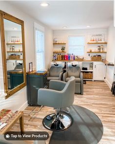 the salon is clean and ready for customers to use