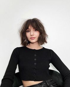 Long French Bob, Long Bob With Bangs, Κούρεμα Bob, Chin Length Hair, Trendy Hairstyle, Bob With Bangs, Short Hair With Bangs