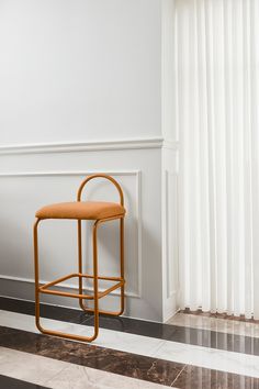 Eye-cathing bar stool from AYTM Orange Chair, Kitchen Hallway, Bar Chair, Royal Design, Take A Seat, Round Design