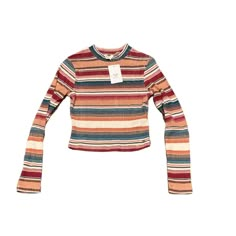 Brand New With Tags Roxy Women’s Crop Striped Ribbed Turtleneck Shirt. 51% Cotton 32% Polyester 17 Viscose. Arie Brown Sweater, Multicolor Ribbed Long Sleeve Tops, Multicolor Long Sleeve Ribbed Top, Multicolor Ribbed Tops For Fall, Striped Cropped Top For Fall, Fitted Multicolor Crop Top For Fall, Casual Multicolor Crop Top For Fall, Striped Ribbed Cropped Tops, Fitted Multicolor Ribbed Top